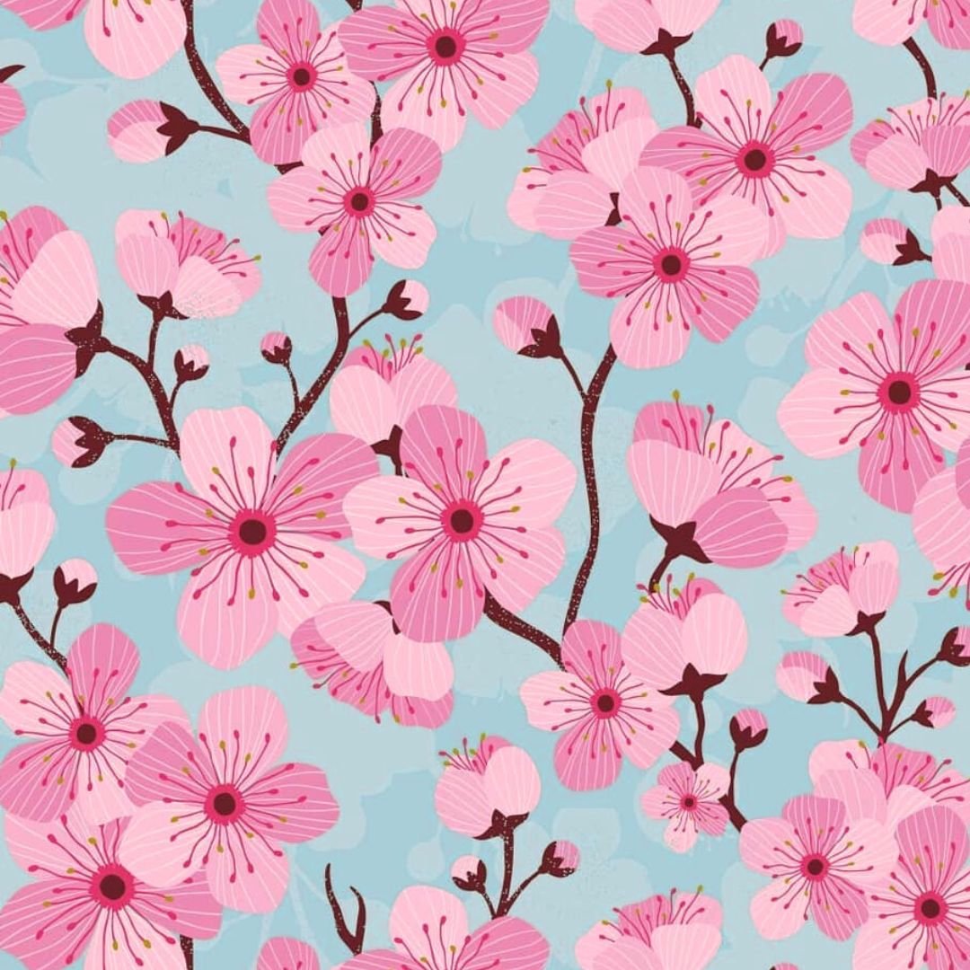 Blossoming Cherries 2 piece Set