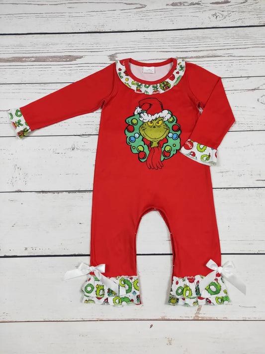 Baby Red Character Christmas Romper