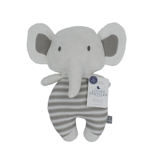 Cotton Knitted Toy - Eli Elephant