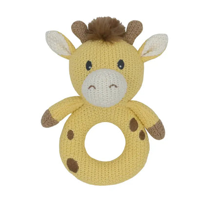 Whimsical Knit Rattle - Noah Giraffe