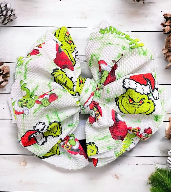 Big Tassel Mr.Grinch Printed Headbands