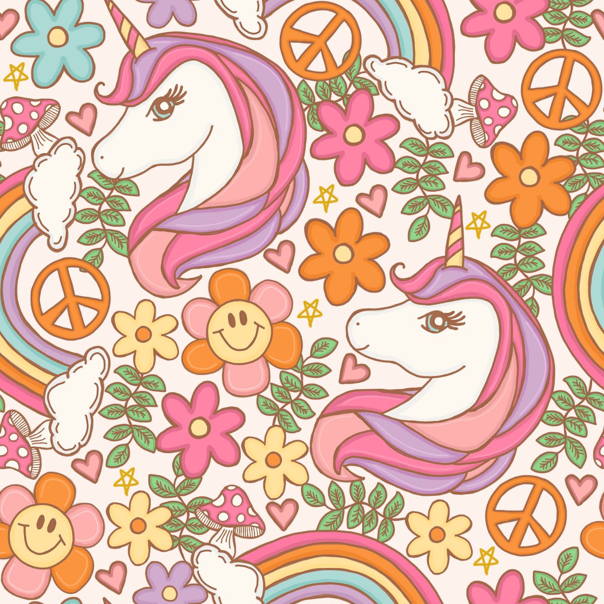 Peace, Love and Unicorns Girl Romper