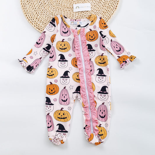 Playful Pumpkin Romper